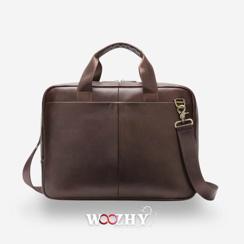 Grand Sac Ordinateur en Cuir de 15 Pouces