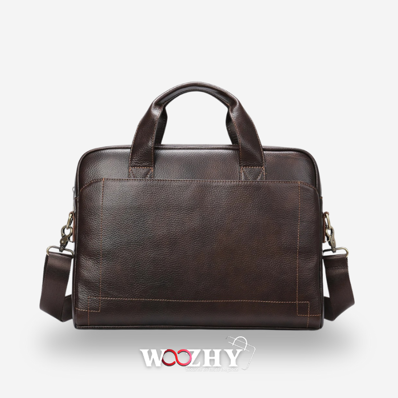 Sacoche Ordinateur Homme en Cuir 14 Pouces