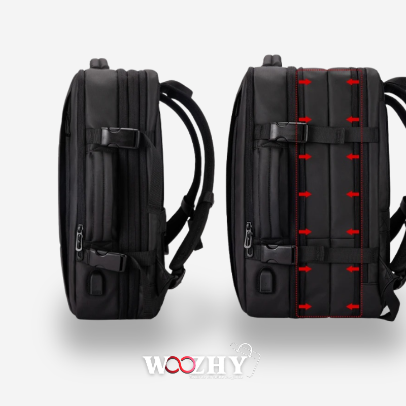 Sac à Dos Étanche Pour Ordinateur Portable 15.6, Extensible, Avec Port USB