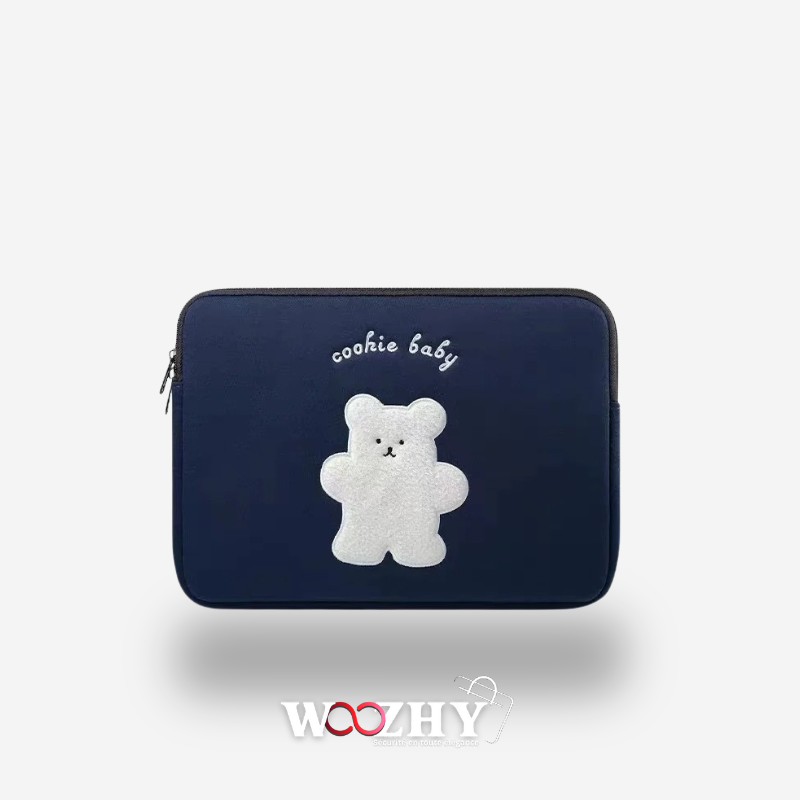 Pochette Ordinateur Ourson Cookie