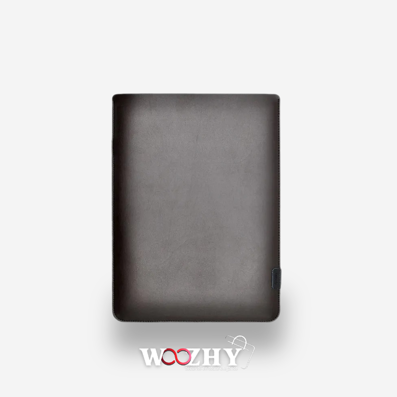 Fine Pochette en Cuir pour Ordinateur 13-15 pouces