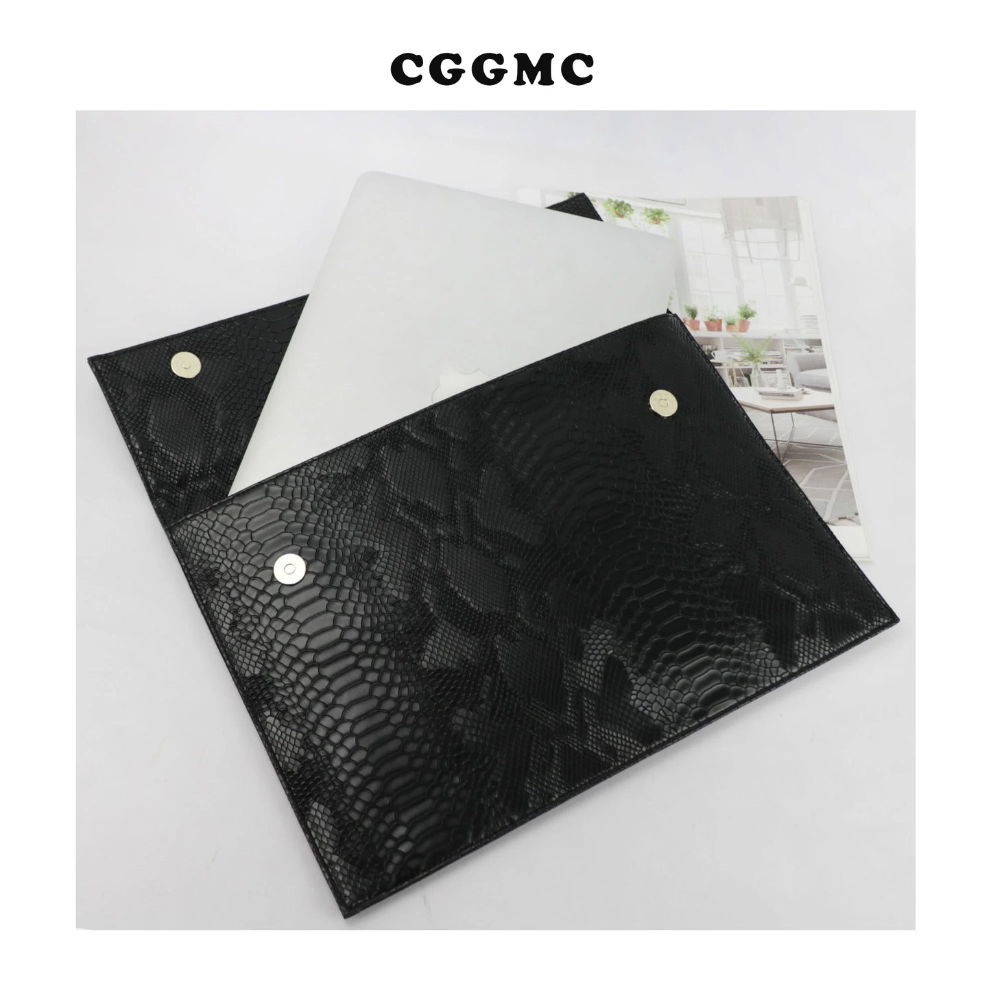 Pochette Ordinateur en Cuir Fin de Peau d'Animal
