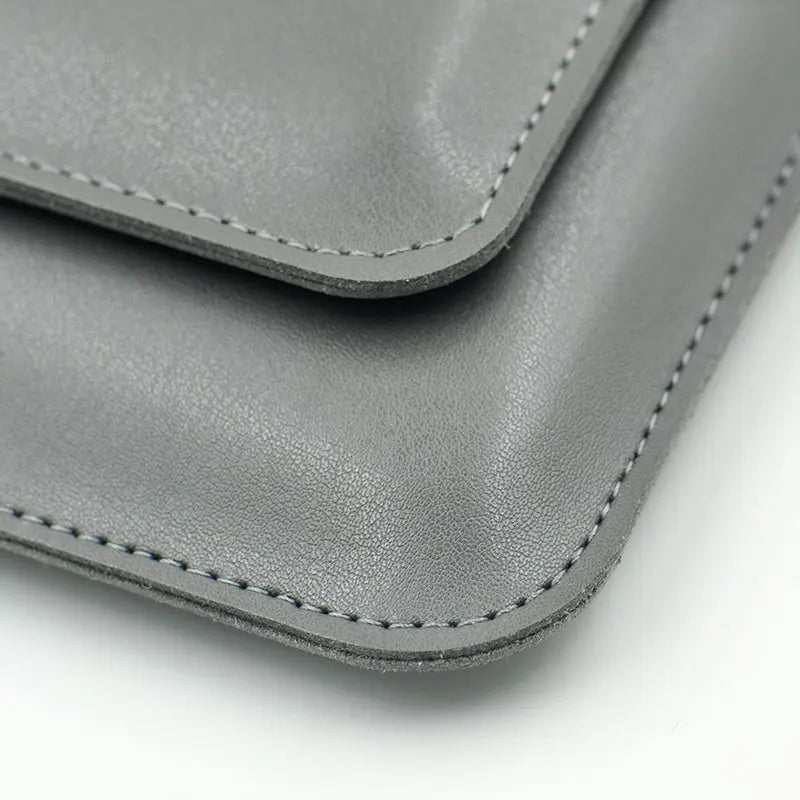 Pochette PC en Cuir Double Compartiment