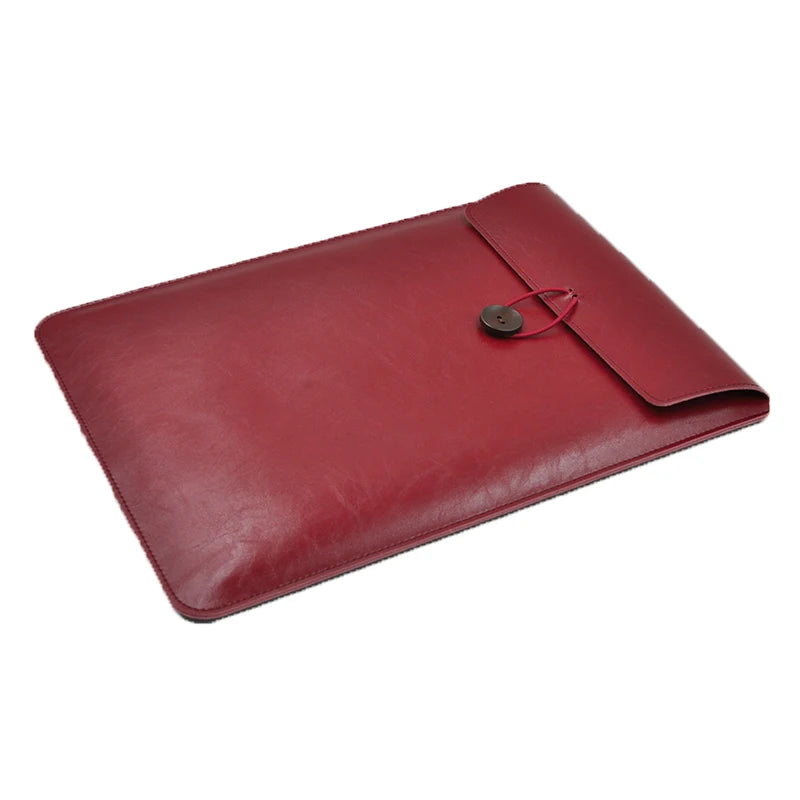 Pochette Ordinateur Unisexe en Cuir de 13 et 14 Pouces