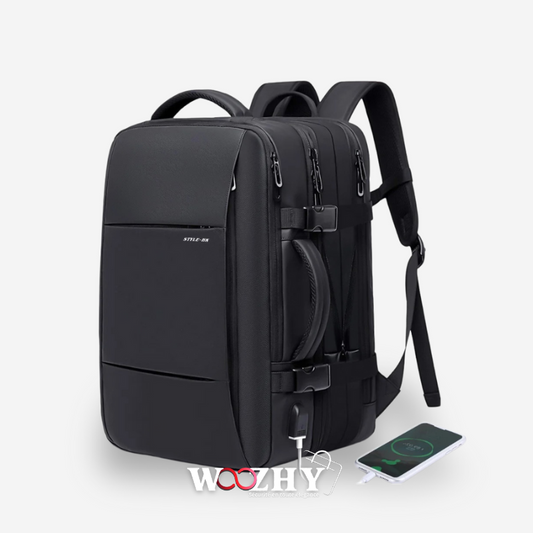 Sac à Dos Étanche Pour Ordinateur Portable 15.6, Extensible, Avec Port USB