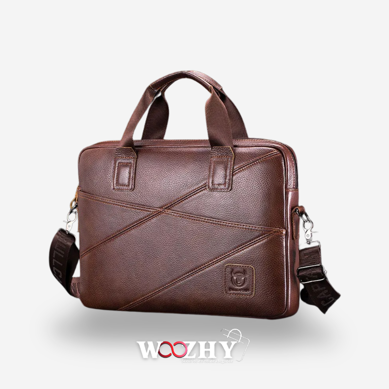 Sacoche Ordinateur en Cuir de 15 Pouces Pour Homme