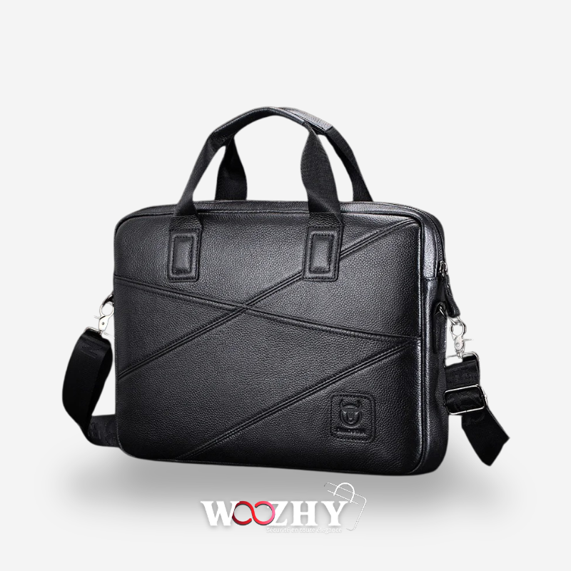 Sacoche Ordinateur en Cuir de 15 Pouces Pour Homme