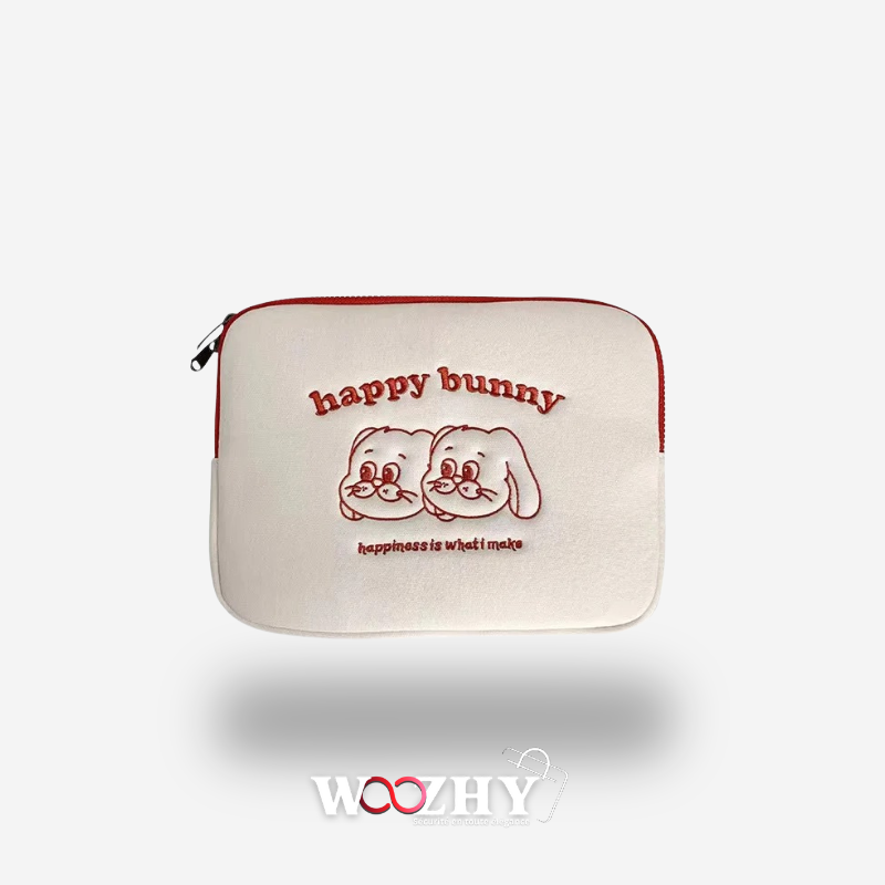 Pochette Ordinateur Happy Bunny