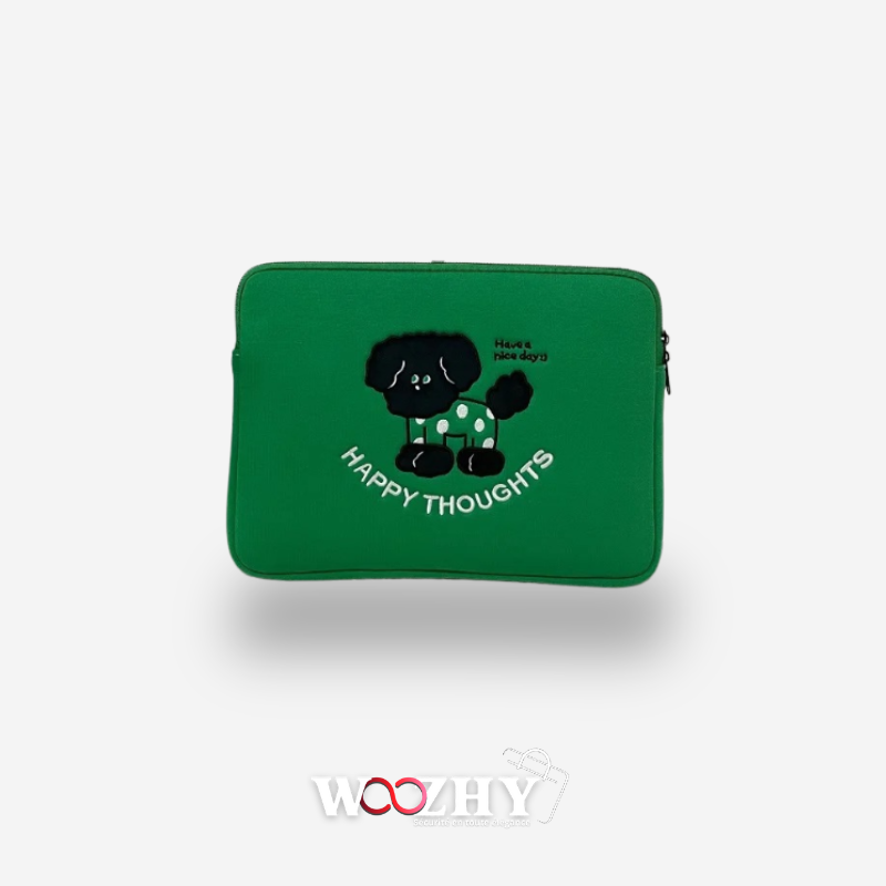 Pochette Ordinateur Pour Windows et MacBook Green Dog