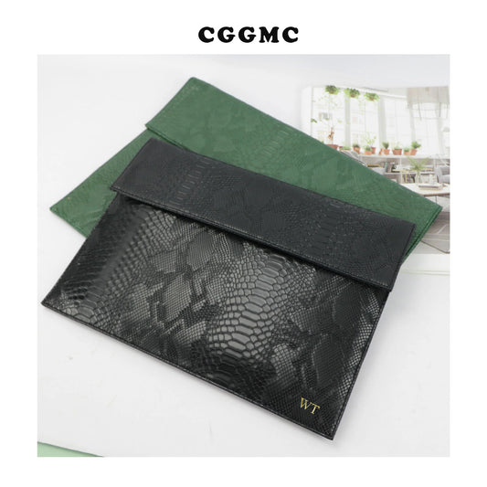 Pochette Ordinateur en Cuir Fin de Peau d'Animal