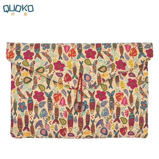 Pochette Ordinateur Design Tissu 13-16 Pouces