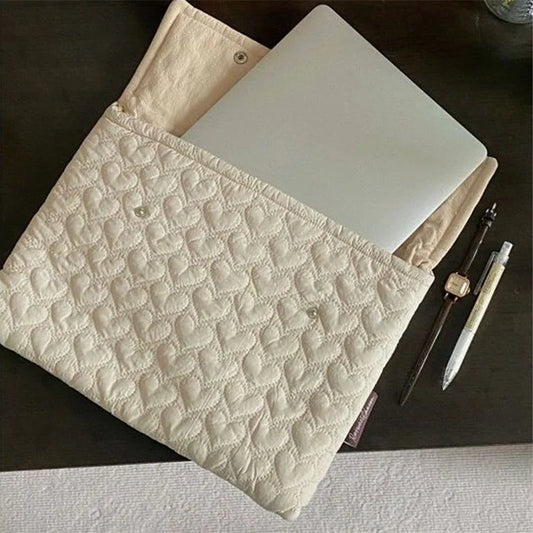 Housse Pour Ordinateur Portable Beige Cute-Love