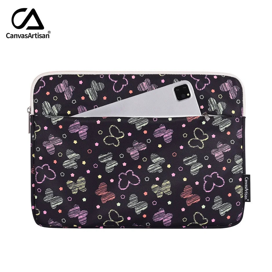 Pochette ordinateur Green Waves