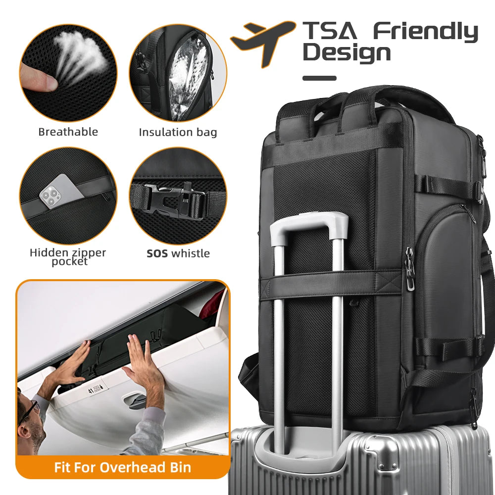 Sac à Dos Pour Ordinateur Portable, Étanche, Pour Homme et Femme 17,3 Pouces