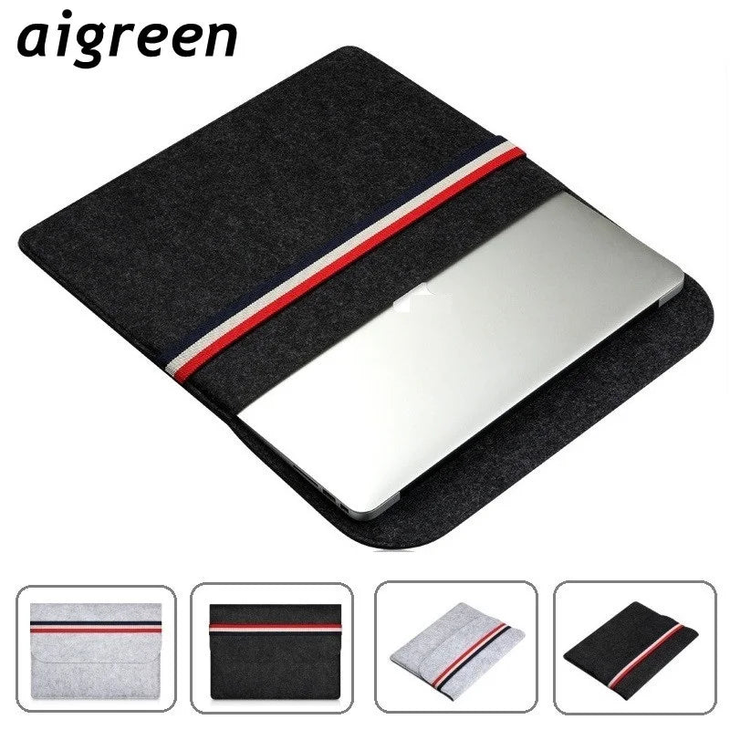 Pochette Enveloppe en Laine Feutrée pour MacBook