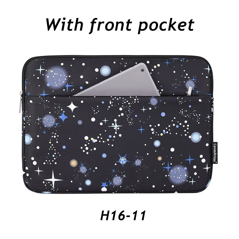 Pochette ordinateur Green Waves