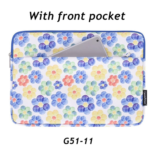 Pochette Ordinateur Floral Chockproof