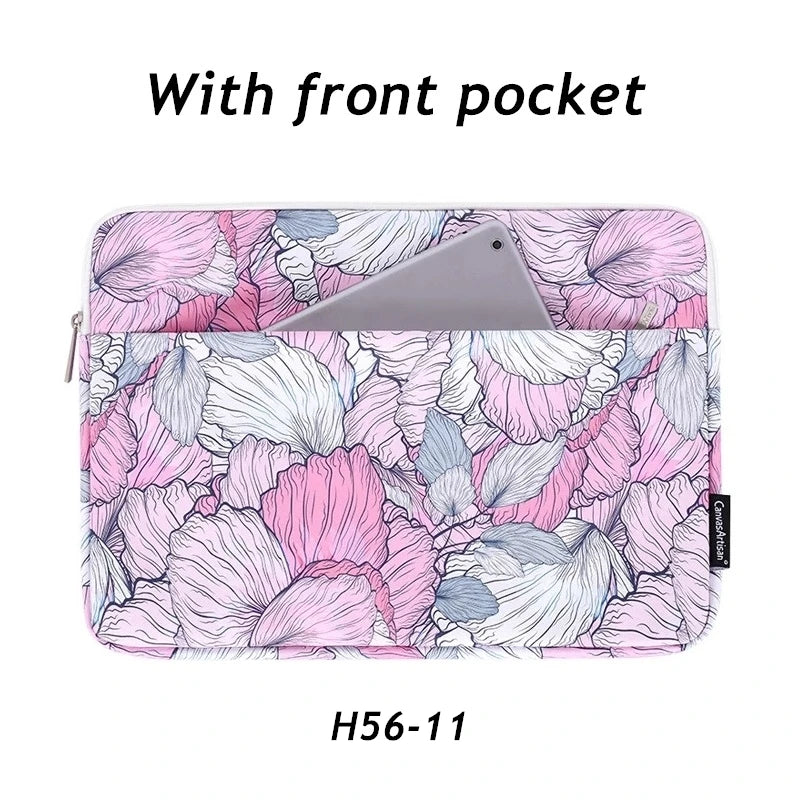 Pochette ordinateur Green Waves